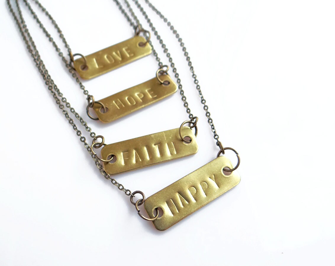 Personalized Name Tag Necklace Nameplate Necklace