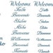 Private Listing for Rockingchair 1 Hello Stair Riser Vinyl Decals - 9 Stairs