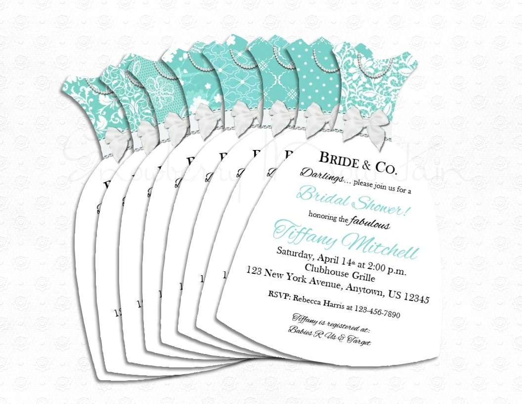 invitations cut laser paper for &  8 Inspired choices Co. Invitations Bridal LACE Tiffany Shower Dress