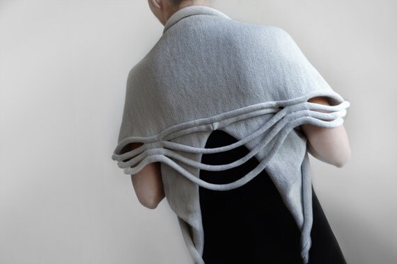 light grey shrug,sting ray shrug, small size, 2014 fall winter fashion, Paris