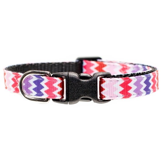 Cat Collar The Copycat Multicolored Chevron