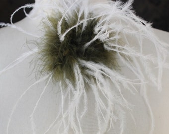 Cute feather applique with back pin