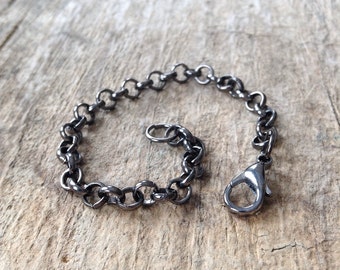 Gunmetal Chain Extender, Necklace Extender, Chain Extension, Extra Chain, Add Chain Length, Necklace Add On, Chain Add On, Choose length