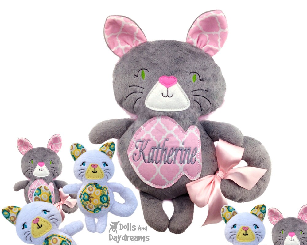 ITH Cat Pattern Embroidery Machine DIY Kitty by ...