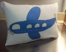 stuffed airplane pillow