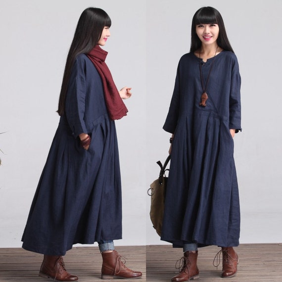 Oversized Loose Fitting Long Maxi Dress Gown Oversized
