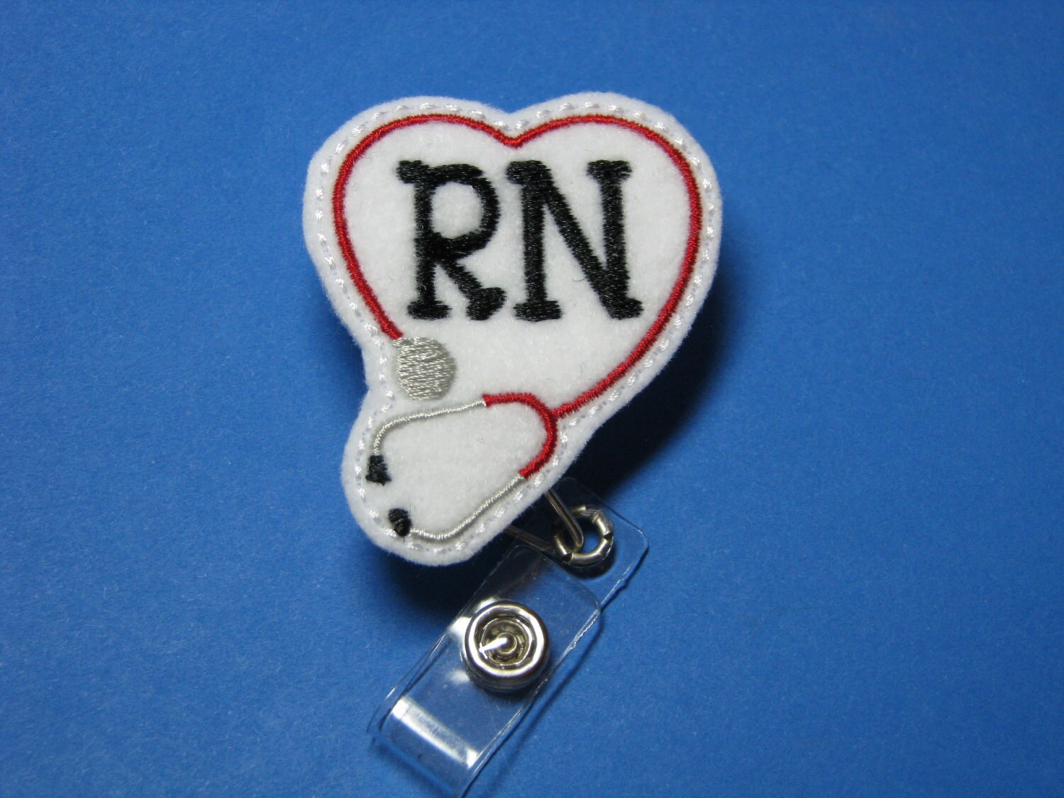 RN Name Badge Reel with Clip