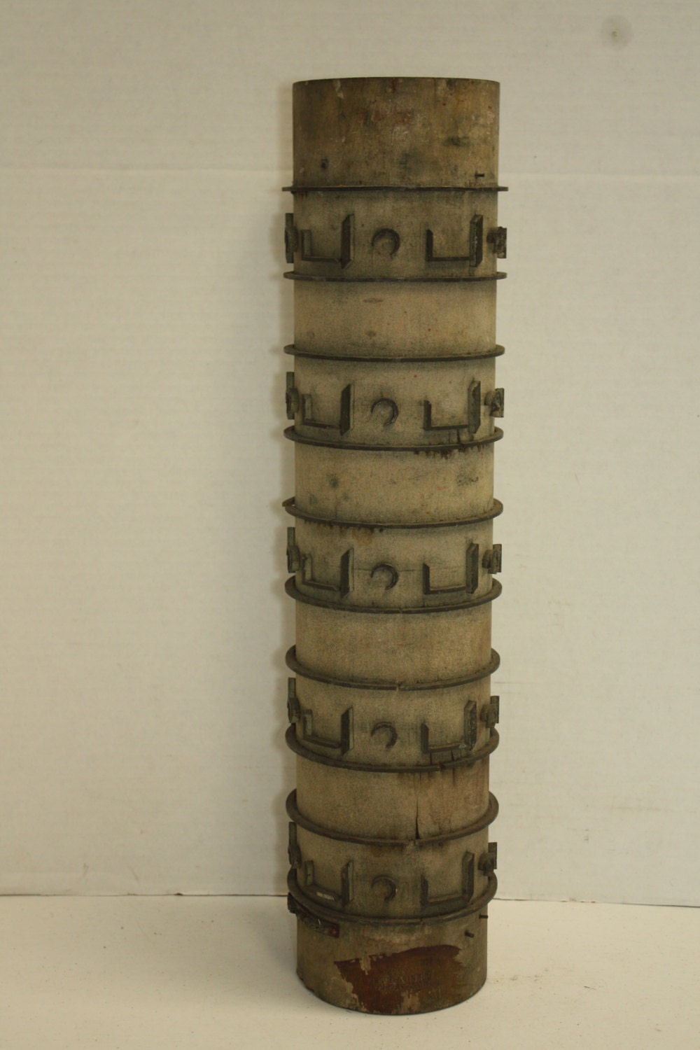 Antique Wallpaper Print Roller Industrial Supply Banded With