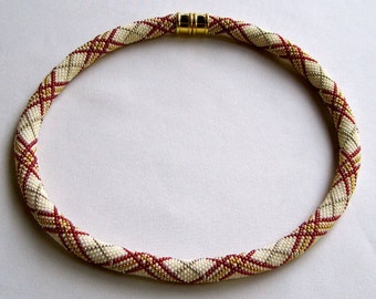 Bead Crochet Necklace Pattern: The Contessa's Bead Crochet Necklace Pattern