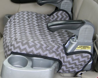 Car Accessory, Booster Seat Replacement,Evenflo Big Kid LX Booster seat covers, in two tone grey chevron