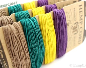 Hemp Twine, Jester Color Card, High Quality 1mm Colored Craft Cord