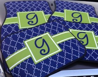 Car Floor Mats Personalized - Front and Back
