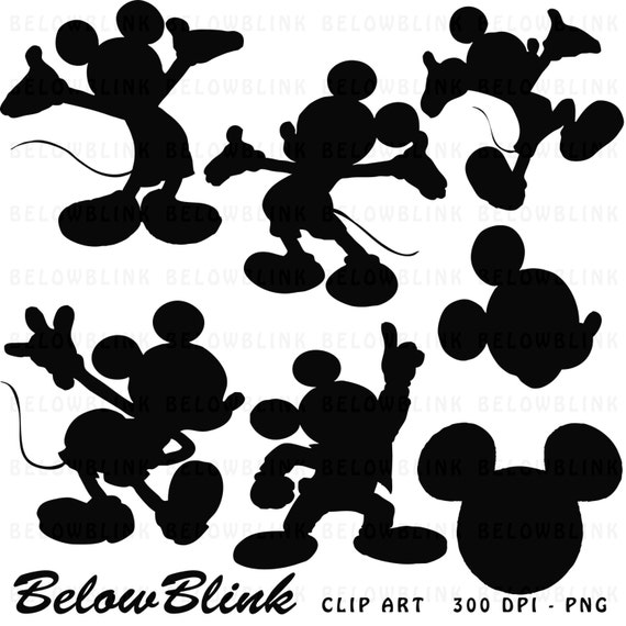 mickey mouse clip art silhouette - photo #40