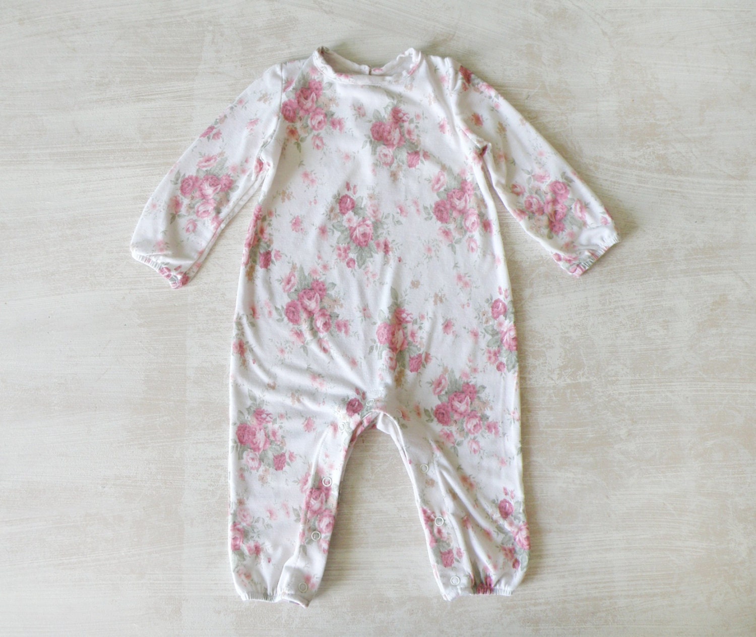 Baby girl Jumpsuit Little girl floral outfit All in by Melimebaby