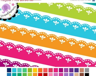 50% OFF Black Friday SALE Fancy Lace Clip Art Ribbons - Digital Border - Instant Download ...
