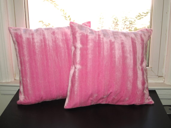 pink fluffy pillow case