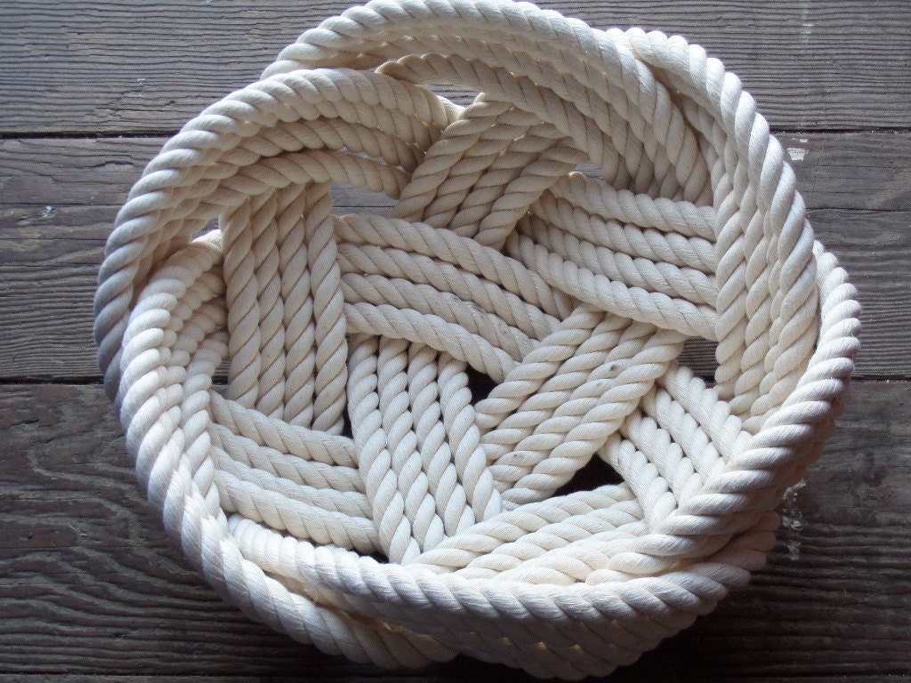 Nautical Decor Cotton Rope Bowl Basket 10 x 5 by