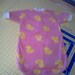 Soft Baby Pink with Yellow Duckies NEWBORN Size Fleece Bunting Bag/ Sleep Sack/ Wearable Blanket