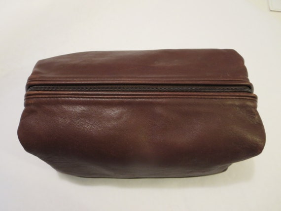 coach men's leather toiletry bag