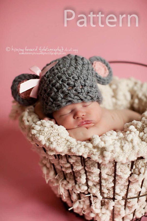 crochet newborn animal pattern hat Baby Crochet Hat, Baby Hat, Girl Baby Animal Hat Hat Newborn Hat,