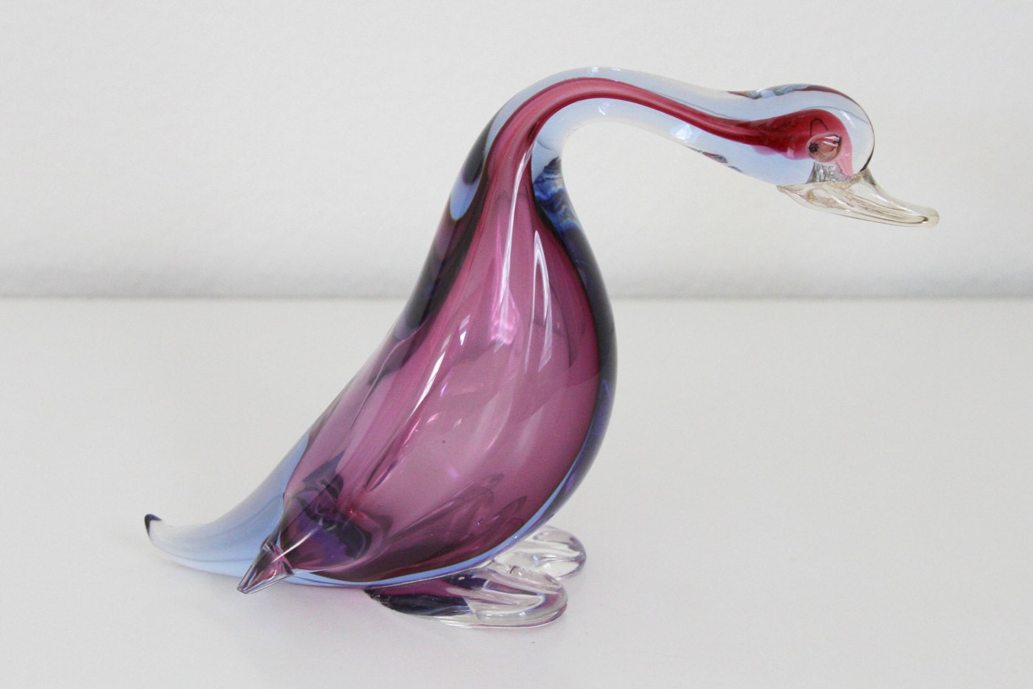 glass goose figurine