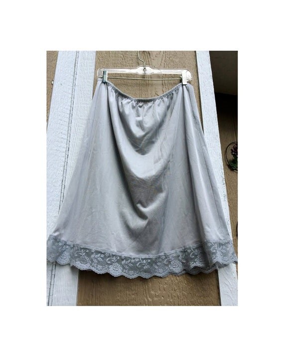 Grey Vintage Half Slip Super Unique Mini Half Slip