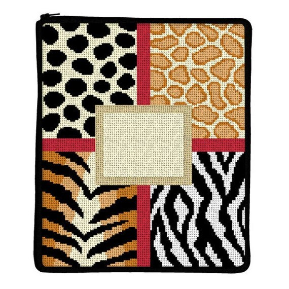 Stitch & Zip Needlepoint iPad Case Kits in a Variety of