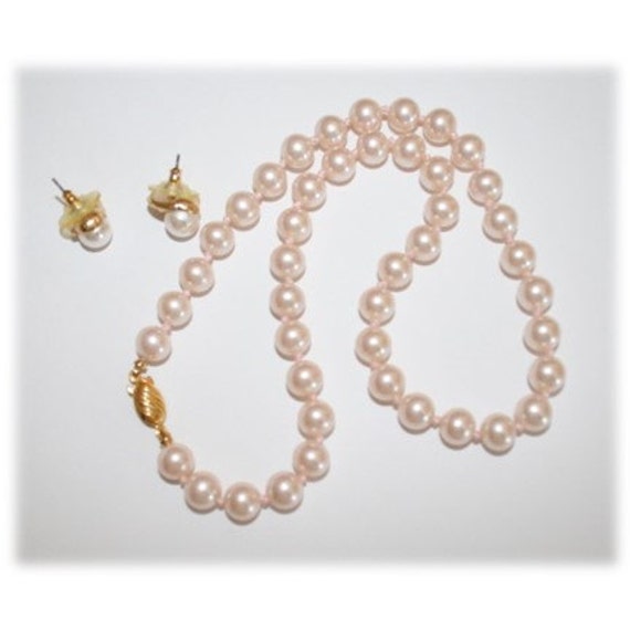 Faux Pearl Necklace / G.Silver SALE 50 off by MagickalWhimsey