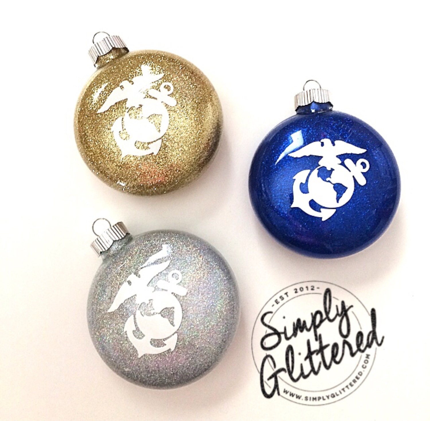 EGA Glitter Ornament by SimplyGlittered on Etsy