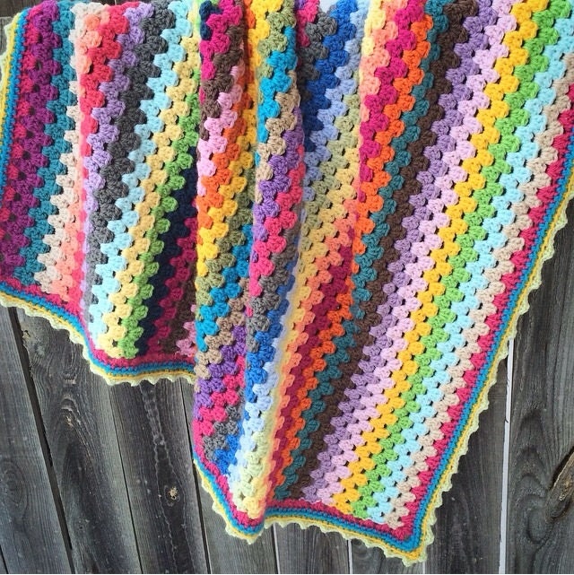 Crochet Baby Blanket by StrictlyYarn on Etsy