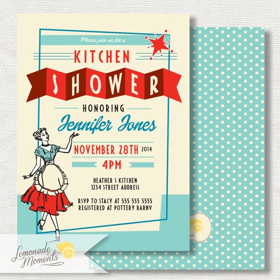 50'S Bridal Shower Invitations 7