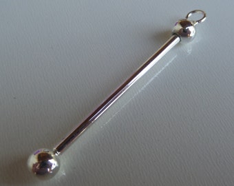 2 2/8" * 2/8, Silver plated pendant for Pandora Charms Z24