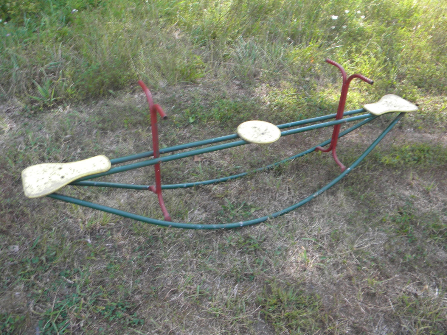 scarce good solid shape vintage TEETER TOTTER SEE saw