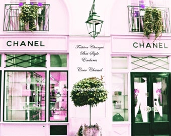 Chanel Art,Pink Print,Pastel Pink Picture,Coco Chanel,Fashion Quote,Fashion Photography,Purple,Paris Photography,French Nursery,Paris Home
