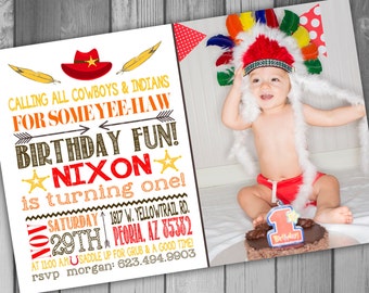 Cowboys and Indians Birthday Cowboys and Indians Party Cowboy Birthday Cowboy Party Indian Birthday Indian Party Boy Birthday Party