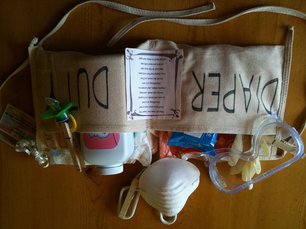 Diaper Duty Tool Belt Unique Baby Shower Gift