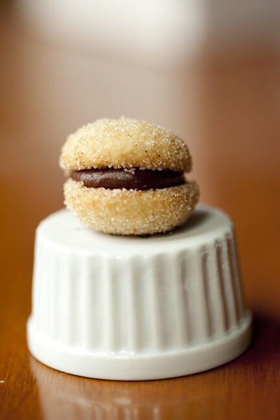 Items similar to Chocolate Hazelnut Butter Cookie Sandwiches vanilla