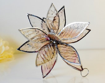 3D Stained Glass Suncatcher. Flower. Flower of Life - Swirl.