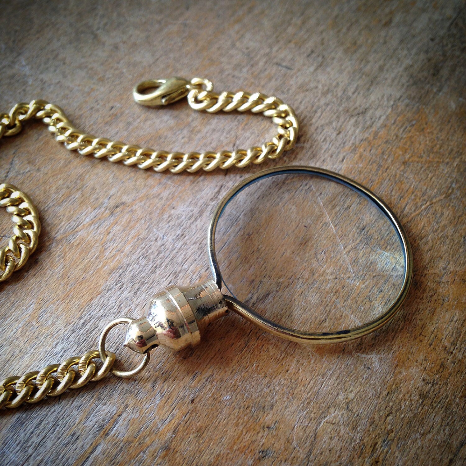 1 SMALL Shiny Gold Brass Monocle by ingredientsforlovely on Etsy