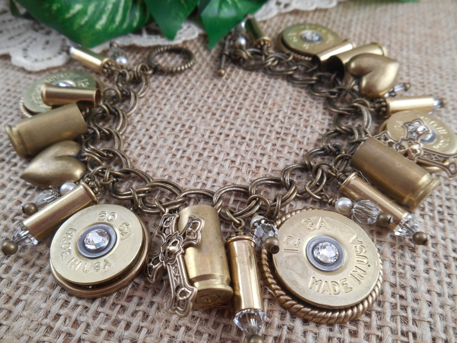Bullet Jewelry Shotgun Shell Casings Crosses Hearts