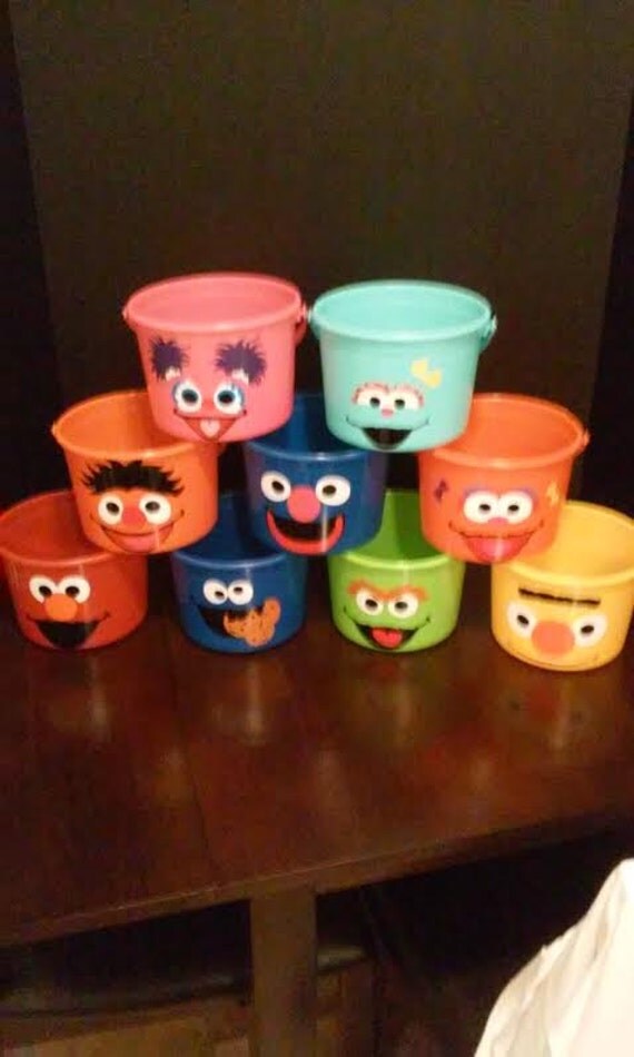 SESAME STREET BIRTHDAY party favor pails (price is per pail) Il_570xn