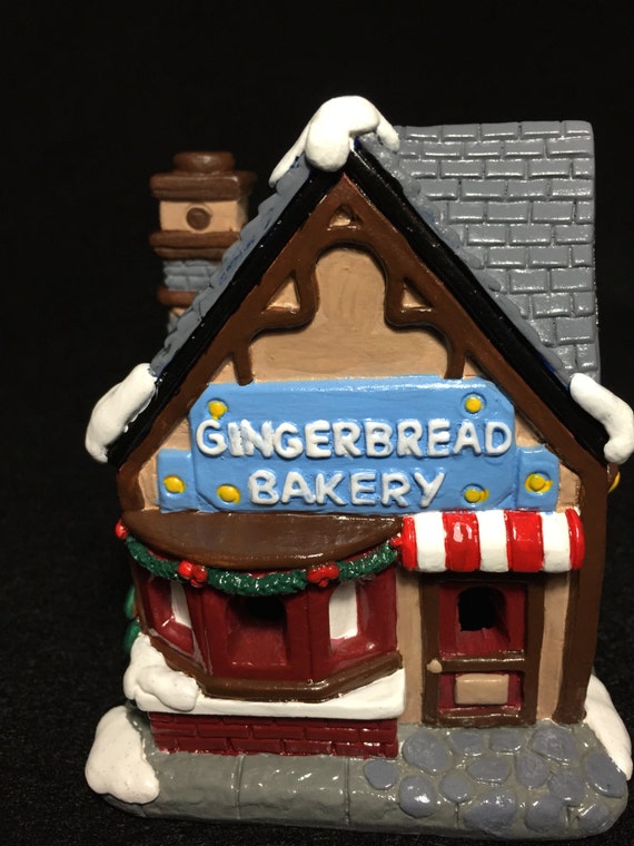 Ceramic Christmas Villages Gingerbread Bakery