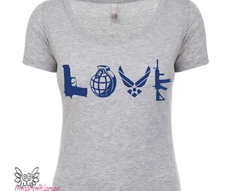 Air force love shirt, Air force Wife shirt, Deployment shirt, Deployment strong, Milso, Air force wife, fiance, girlfriend, Airman