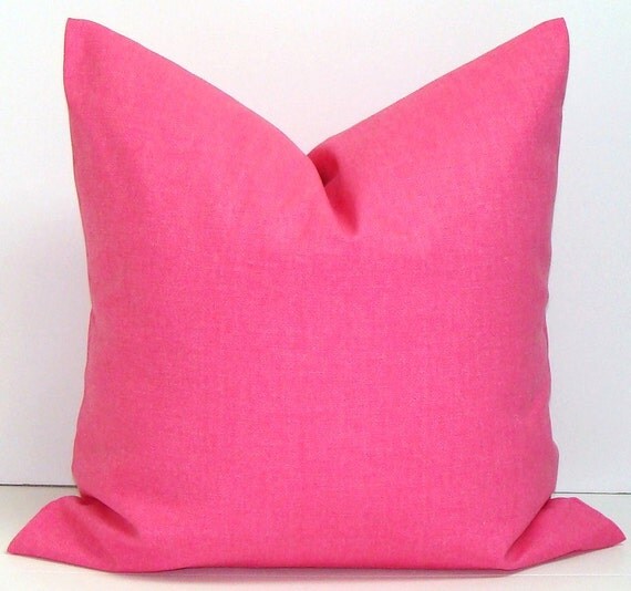 SOLID PINK PILLOW.20x20 inch Pillow by ElemenOPillows on Etsy
