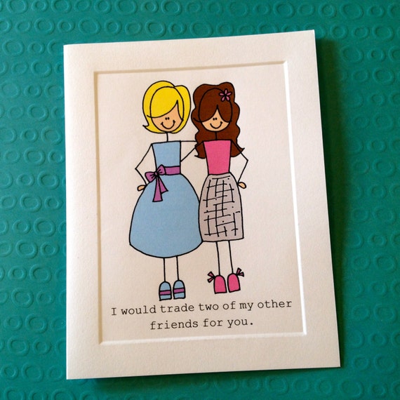 Best Friend Thank You CARD