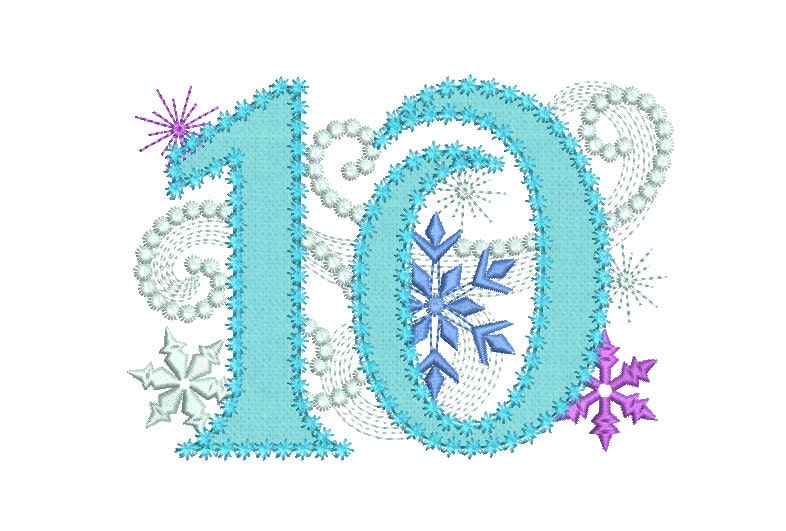 free frozen clipart numbers - photo #25