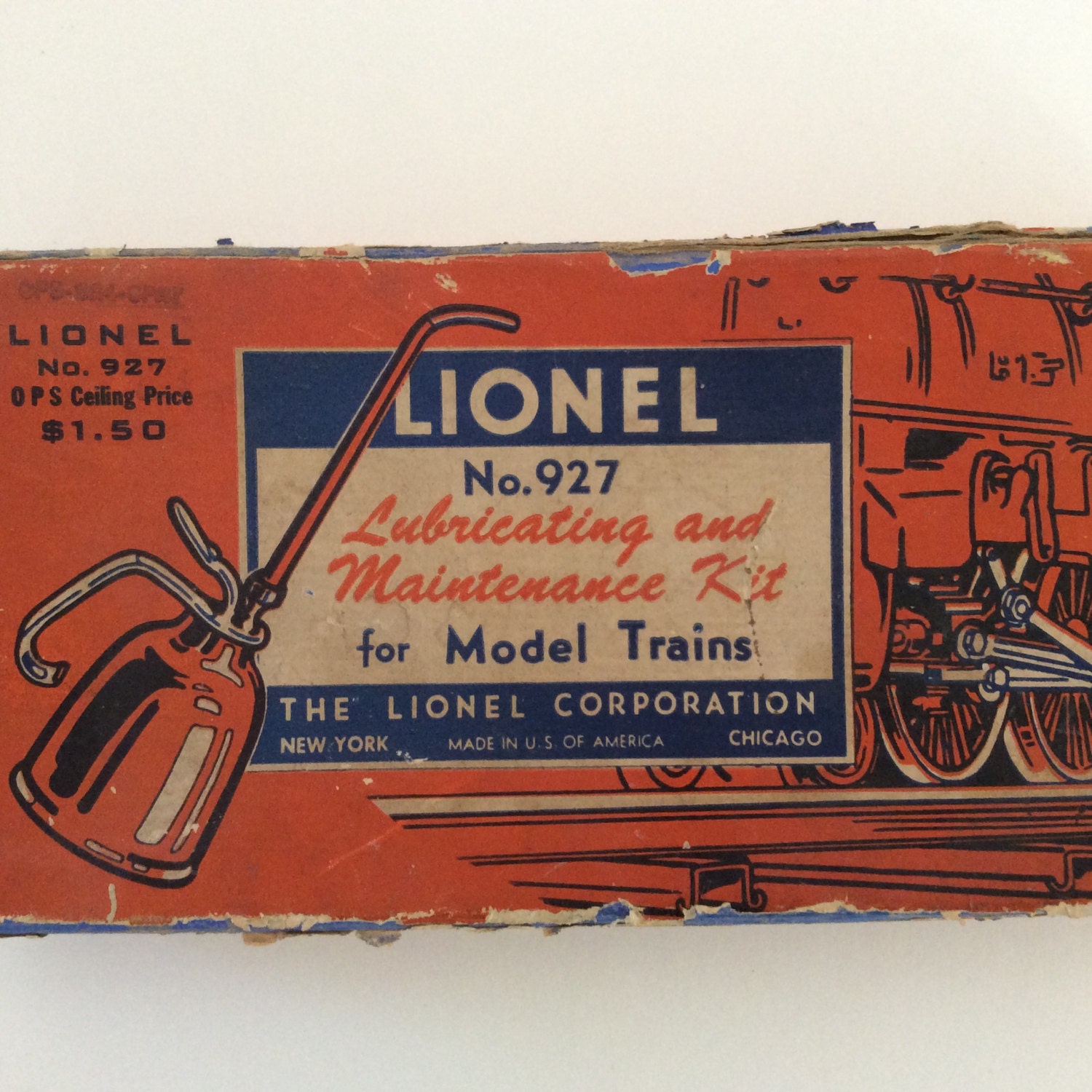 Vintage Lionel No. 927 Lubricating and Maintenance Kit