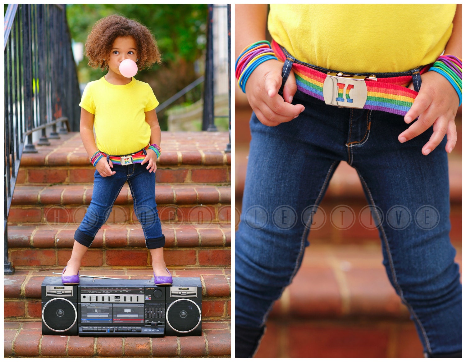 Toddler Belt Childrens Belt Girls Belt Rainbow Belt Kids