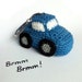 Car Key Fob / Car Key Chain / Car Bag Charm / Eco-friendly Gift / Eco-friendly Key Fob / Eco-friendly Bag Charm