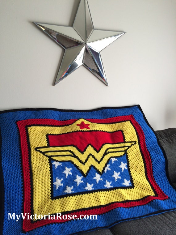 Crochet Wonder Woman Blanket Pattern ONLY